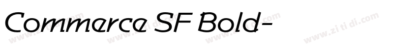 Commerce SF Bold字体转换